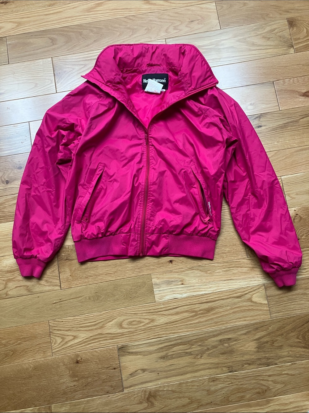 Vintage Helly Hansen Hot Pink Bomber Jacket